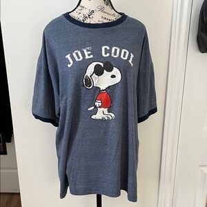 Peanuts Blue Snoopy 'Joe Cool' Short Sleeve Unisex Tee